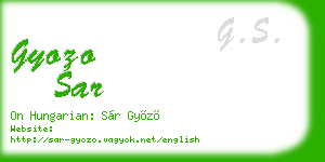 gyozo sar business card